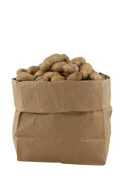 Peanuts in a bag clipart