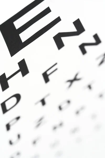 Carta ocular — Foto de Stock