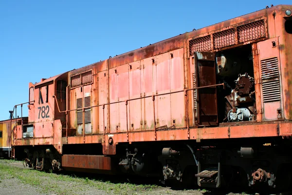Старий потяг локомотива — стокове фото