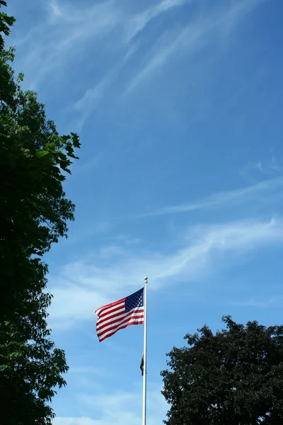 US flag waving — Stock Photo, Image