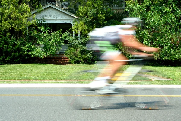 stock image Blurred motion bicycle race