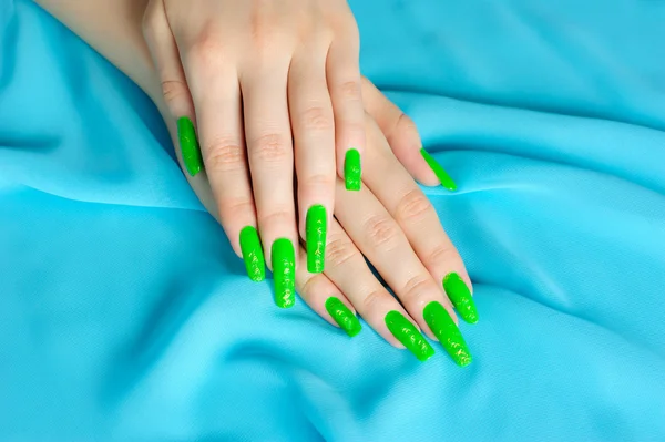 Manicure su unghie reali — Foto Stock