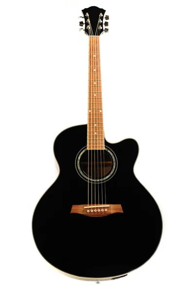 Guitarra preta — Fotografia de Stock