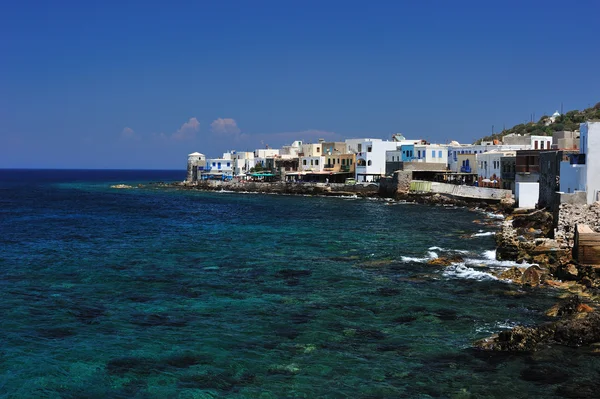 Town of Mandraki on volcanic Nisyros island — Stock Photo, Image