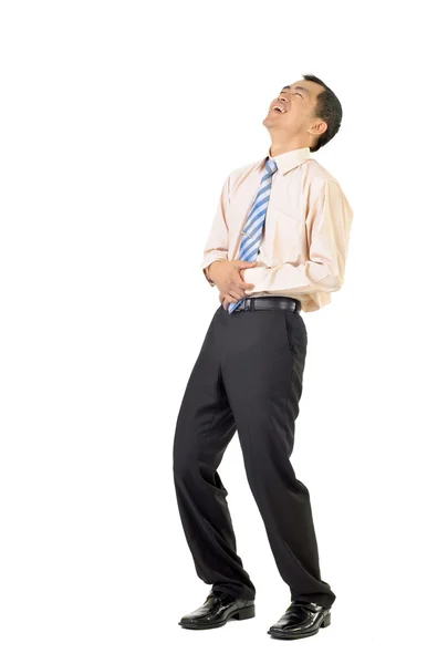 Business man laughing — Stock Photo, Image