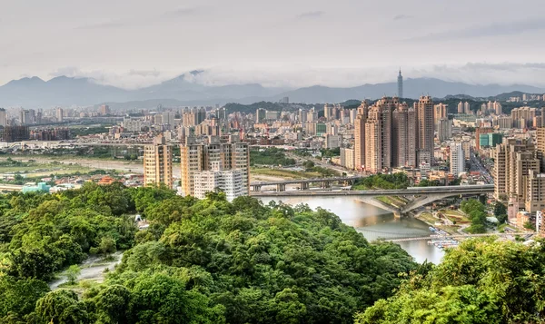 Panorama města Taipei — Stock fotografie