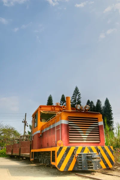 Eski demiryolu motoru — Stok fotoğraf