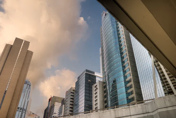 색상 고층 빌딩 풍경 — 스톡 사진