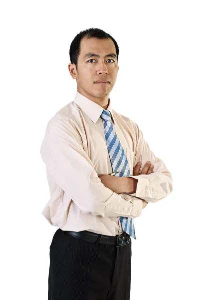 Уверенный азиатский бизнесмен — стоковое фото
