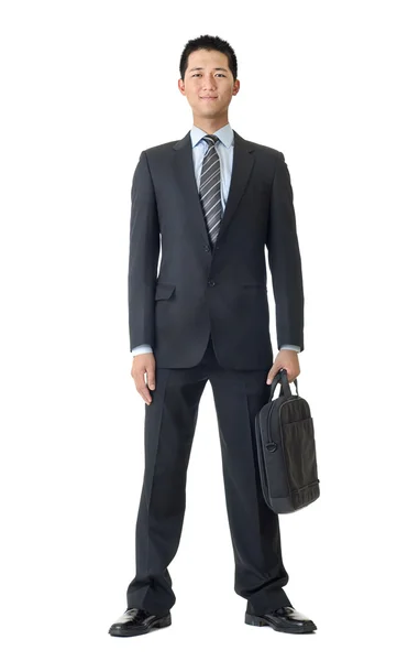Uomo d'affari con valigetta — Foto Stock