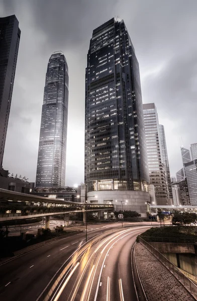 Horizonte de la ciudad en Hong Kong —  Fotos de Stock