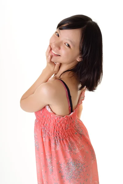 Щаслива дівчина Азії — стокове фото