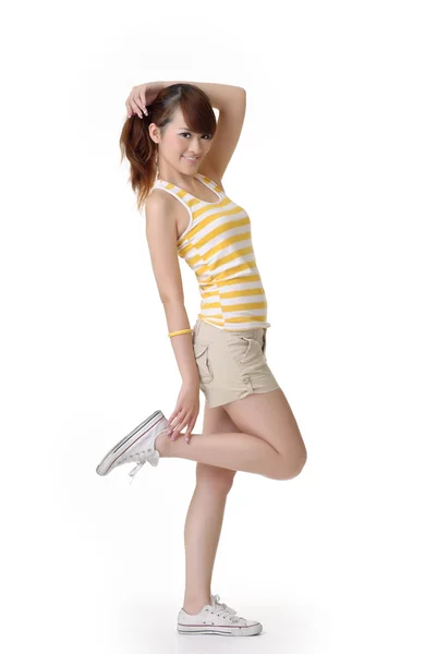 Mladá dívka fitness — Stock fotografie