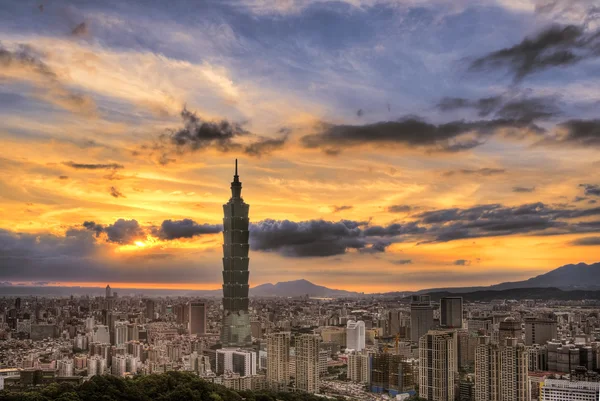 Paysage urbain de Taipei — Photo
