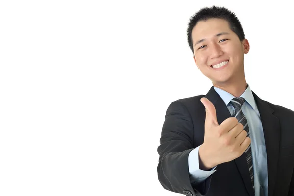 Usměvavý mladý podnikatel3d 国旗的象牙海岸 — Stock fotografie