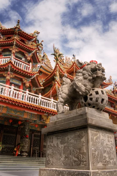 Renk Çin dini yapı — Stok fotoğraf