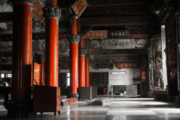 Interno tempio cinese — Foto Stock
