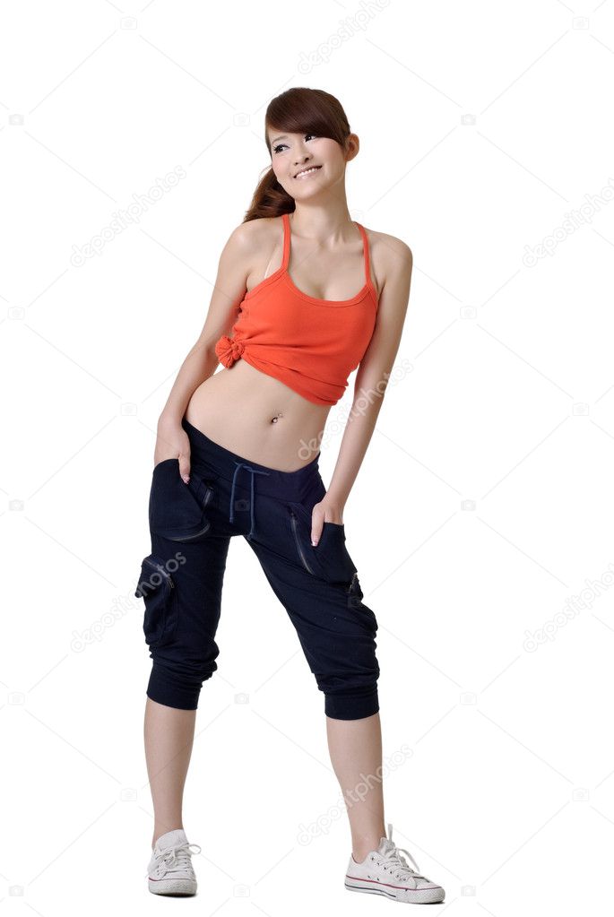 Sexy sport girl posing