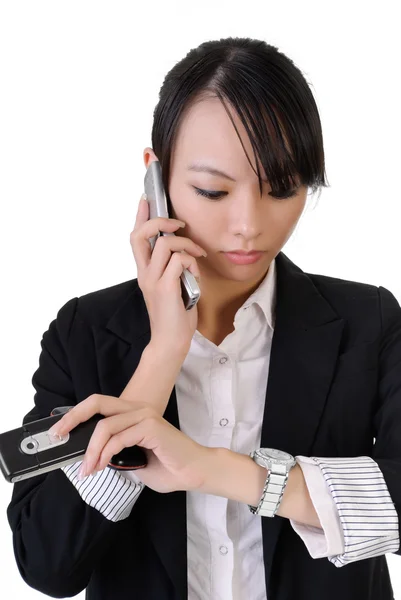 Busy business woman — Stock Photo, Image