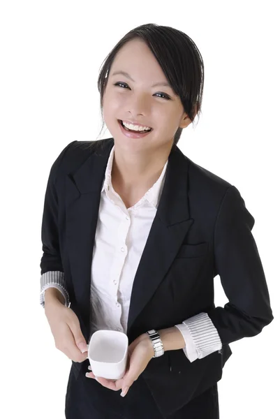 Feliz sorridente mulher de negócios — Fotografia de Stock