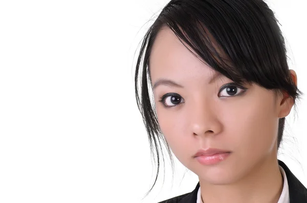 Rosto da mulher de negócios asiática — Fotografia de Stock