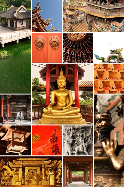 stock image Chinese temple collection