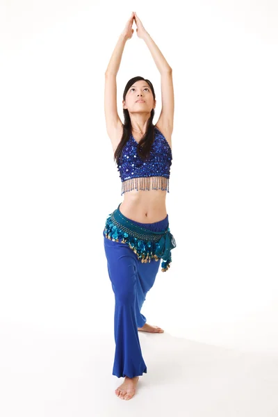 Mujer asiática con yoga — Foto de Stock