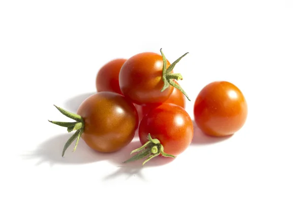 Cheery tomatoes isolated on white — Stock Photo, Image