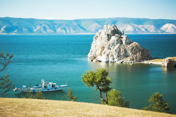 Mountain Burhan lake Baikal — Stock Photo, Image