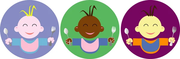 婴儿食品标志 — 图库矢量图片#