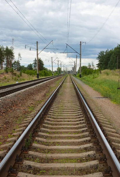 교외 메시지의 철도 — 스톡 사진