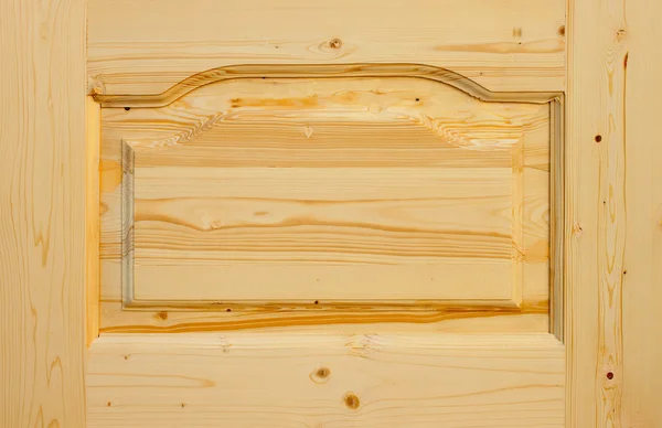 Фрагмент деревянной двери из хвойного дерева — стоковое фото