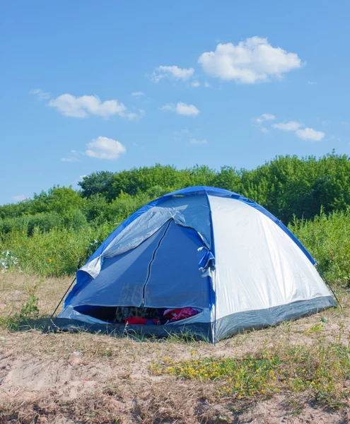 stock image Tent of blue color