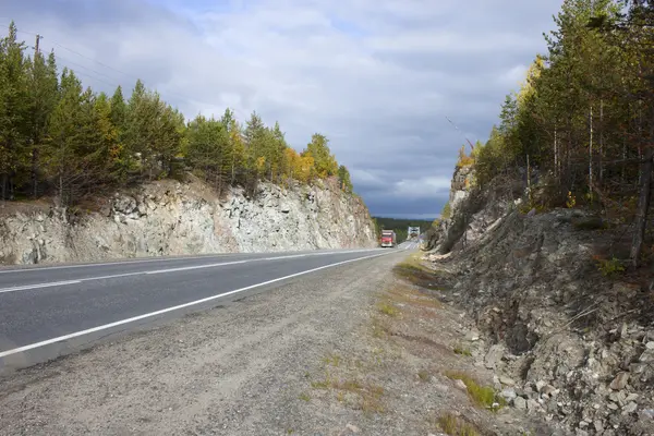 stock image The road through the rocks