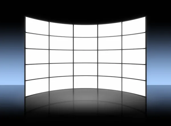 Beyaz tv panel — Stok fotoğraf