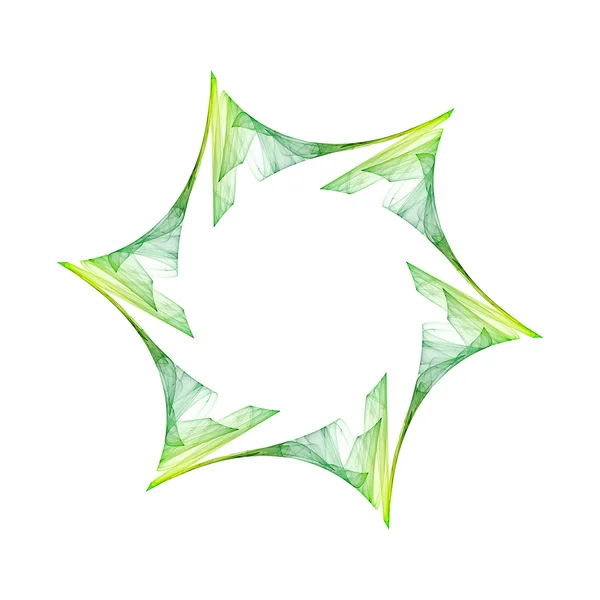 Yeşil yıldız — Stok fotoğraf