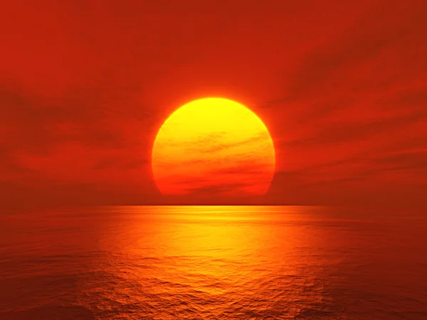 Pôr do sol — Fotografia de Stock