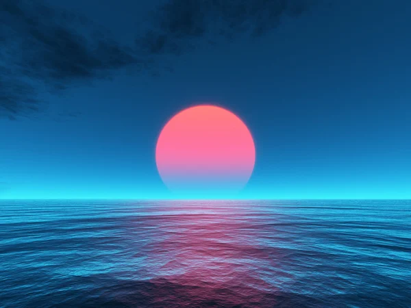 Solnedgång — Stockfoto