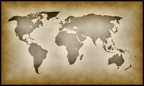 Карта Земли — стоковое фото