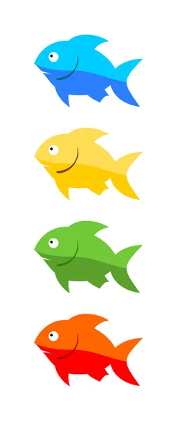 Чотири риби — стокове фото
