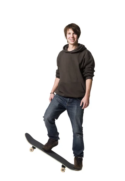 Man with a skateboard — Stock Photo, Image