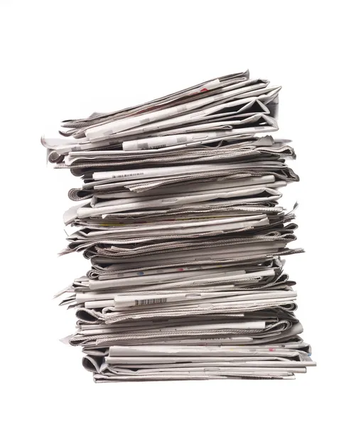Pile of newspapers — Stock Photo, Image