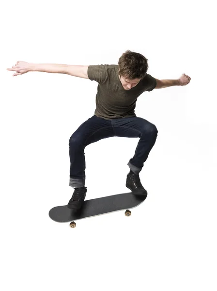 Uomo su Skateboard — Foto Stock