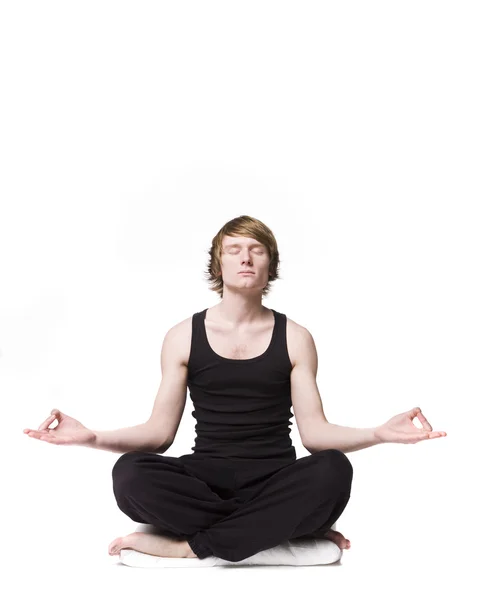 stock image Man doing yoga