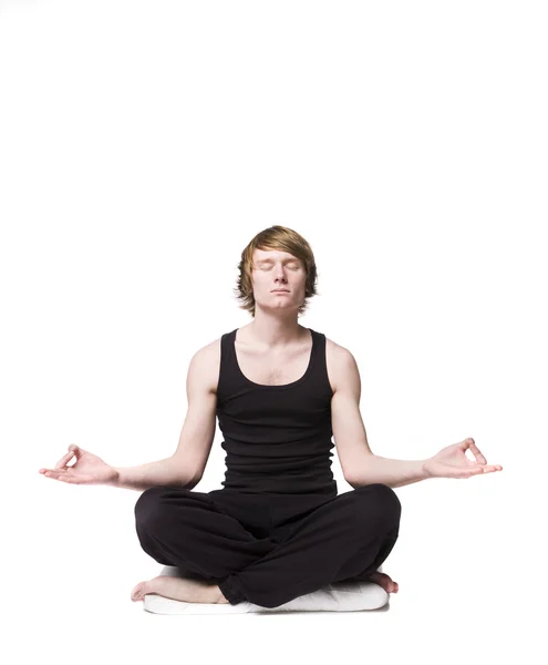 stock image Man doing yoga