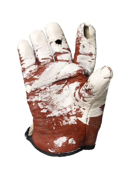 Špinavé ochrany rukavice — Stock fotografie