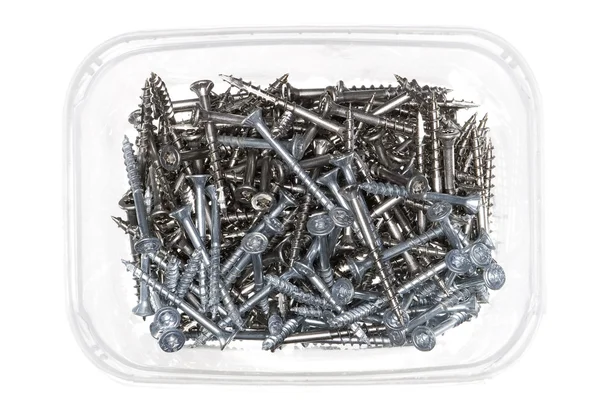 A box of screws — Stock Photo, Image