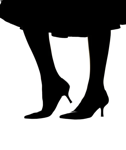 Silhouette einer Frau — Stockfoto