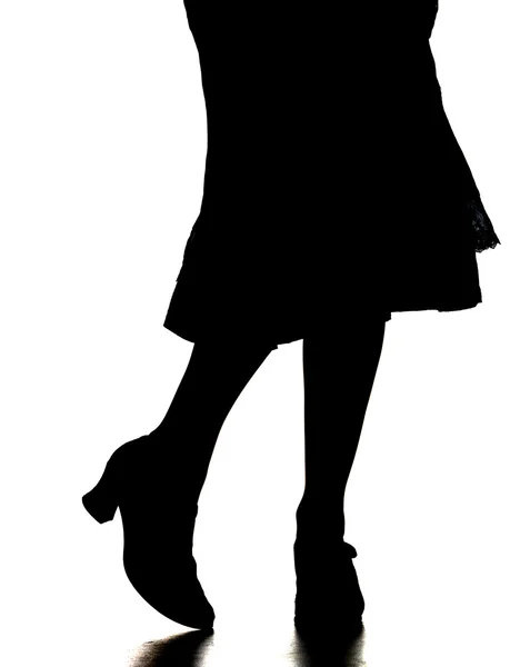Une silhouette de femme — Photo