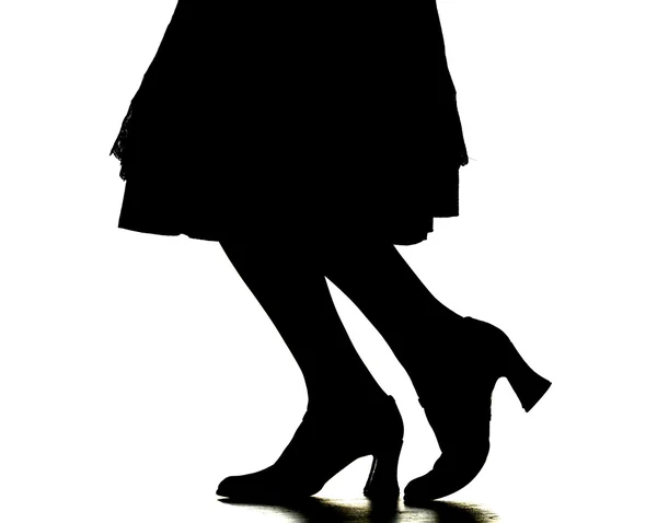 Une silhouette de femme — Photo